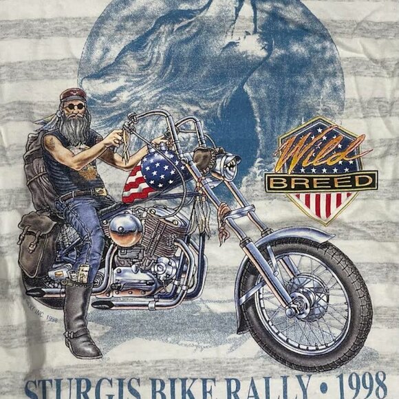 Vintage Sturgis Bike Motorcycle 1998 Rally Tshirt - Picture 3 of 5